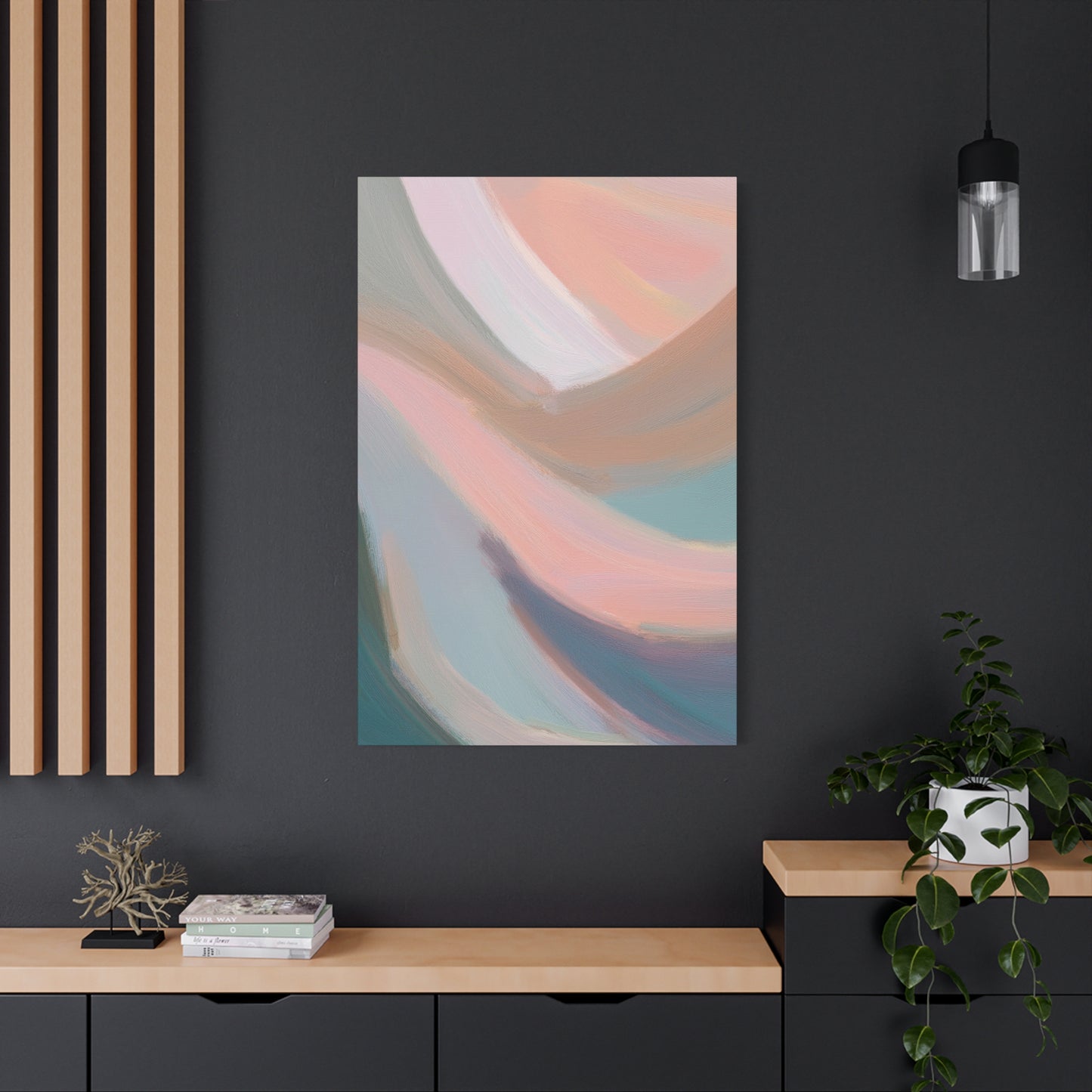 Abstract Pastel Painting Print Canvas 20x24,20x30,24x30 24x32,24x36,30x40 32x48,36x48,40x60 Pine-Wood Inner Frame ABS-96
