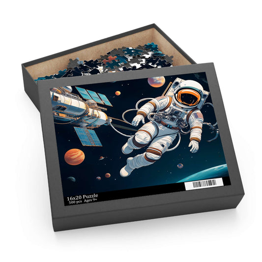 Astronaut Puzzle 500-Chipboard Pieces in Box | Kids Puzzles Size: 16" x 20",  Ages 9+ and Family pn49