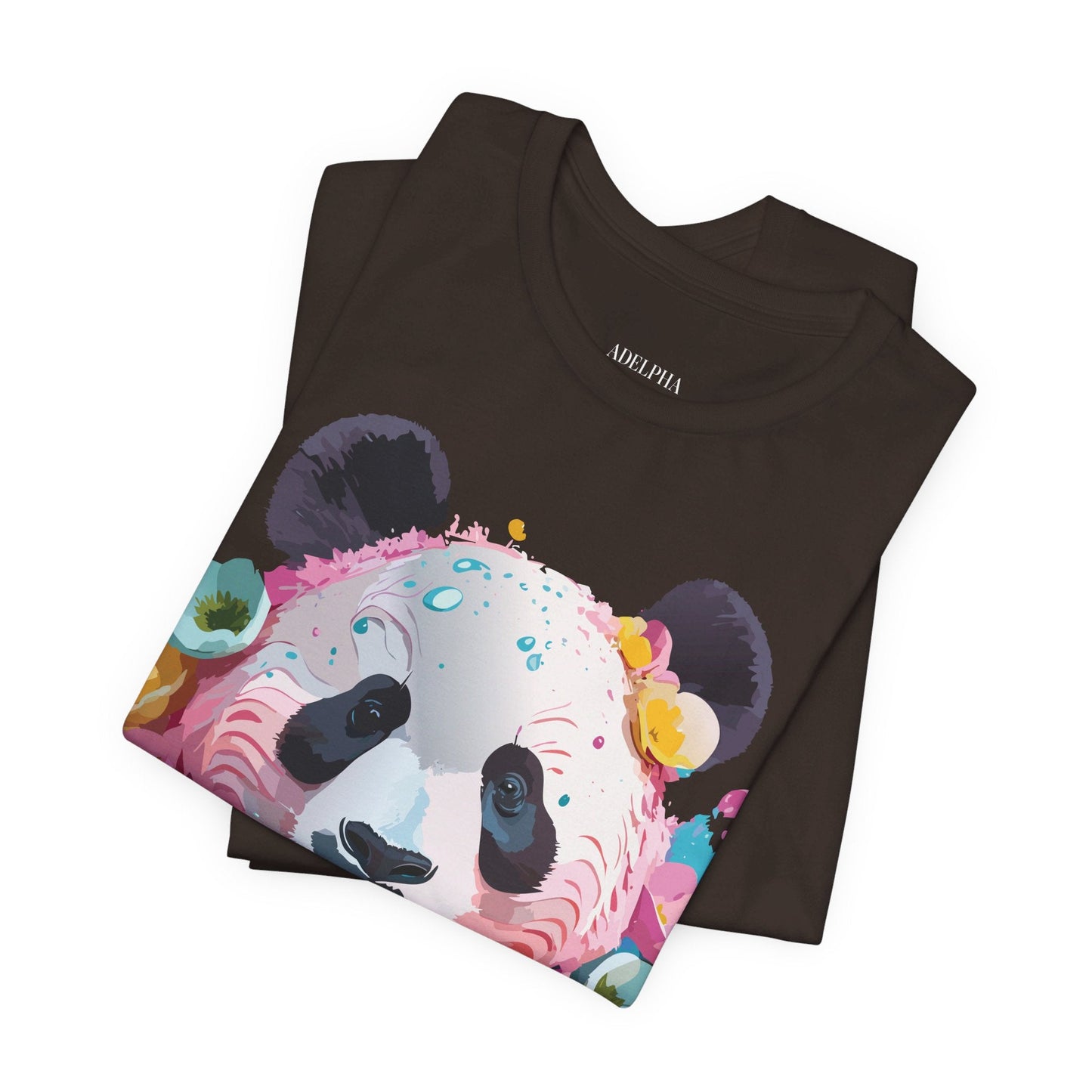 Panda Graphic Unisex 100 Cotton Vintage Art with Animal T-Shirt 5