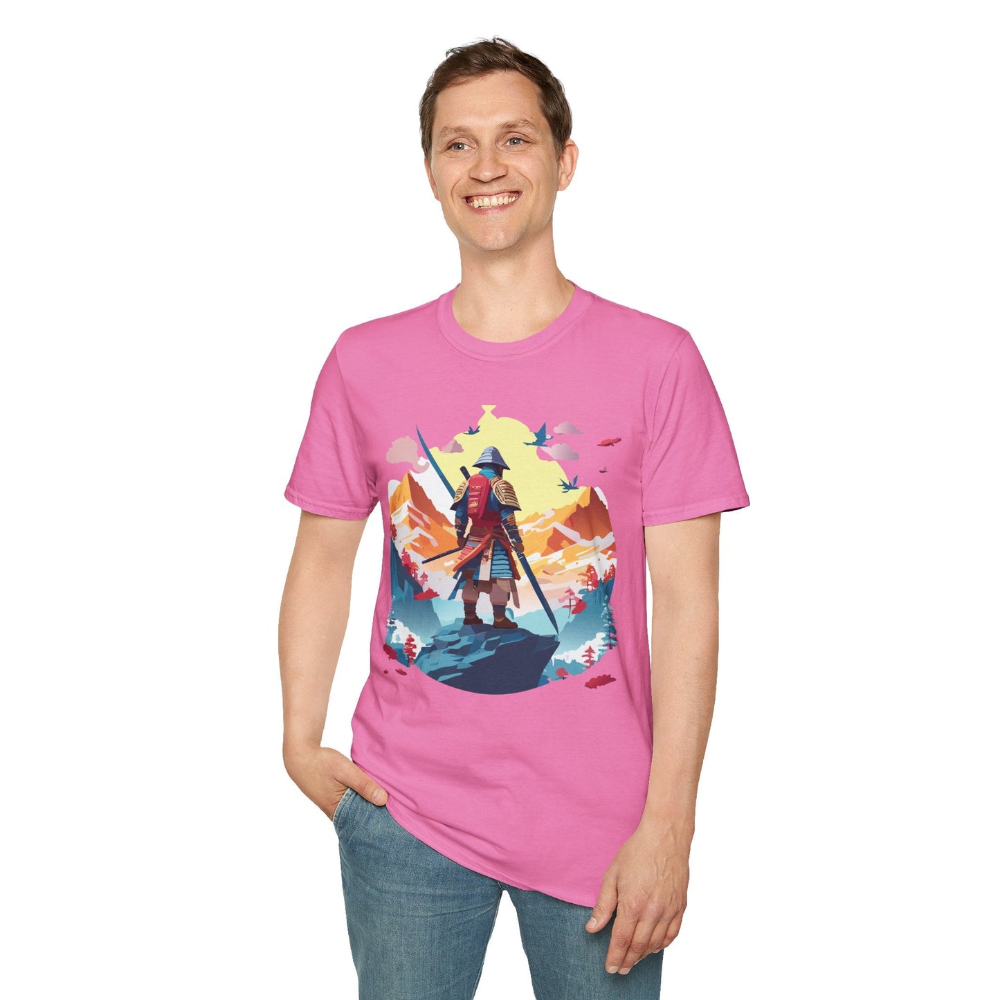 Samurai Shirt Unisex T Shirt Gildan Softstyle 64000 Cotton Tee For Everyday Comfort