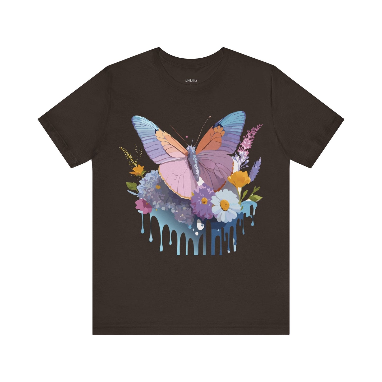 Butterfly Graphic Tee Unisex Short Sleeve Vintage Inspired Art Adelpha