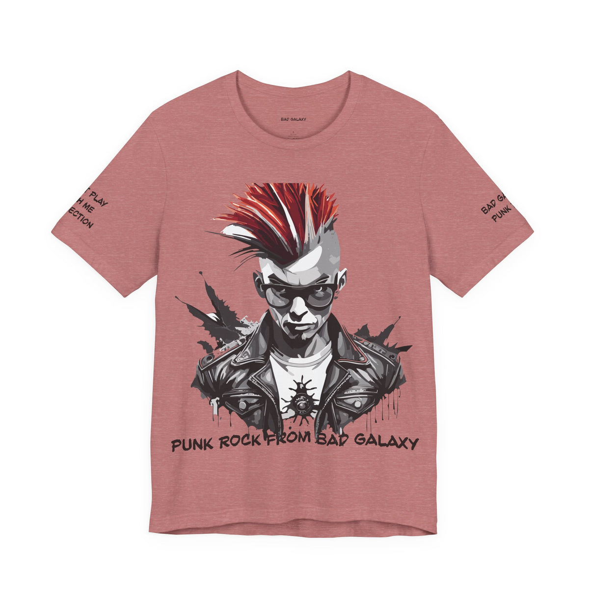 Punk Rock Graphic Unisex Cotton Bella+Canvas Tee with Art Design b35