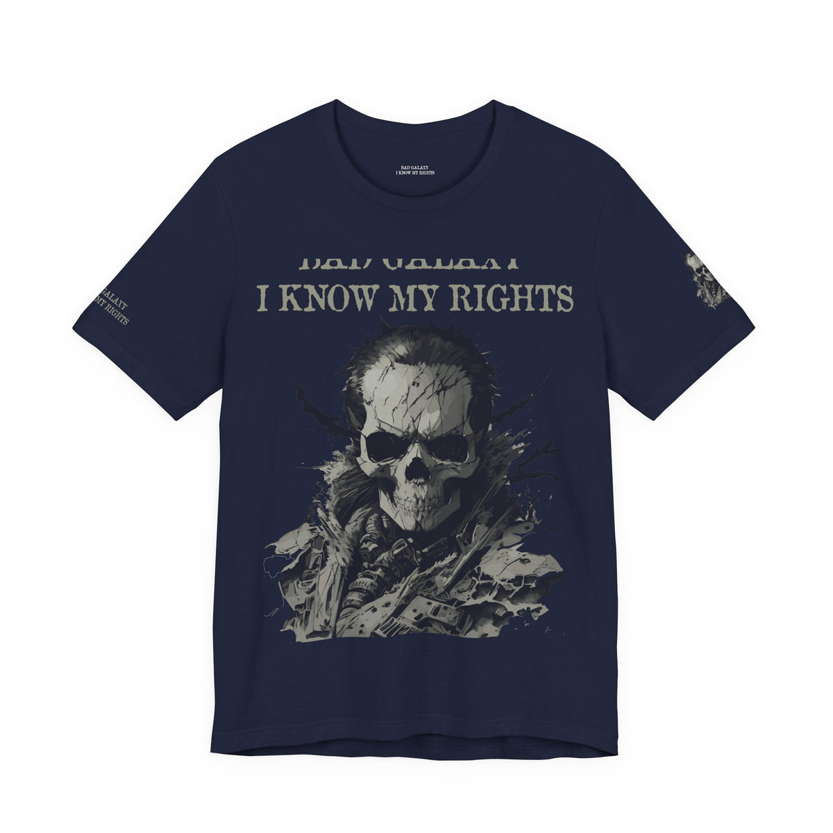 Skull Rock Graphic Unisex Cotton Bella+Canvas Tee with Art Design b47