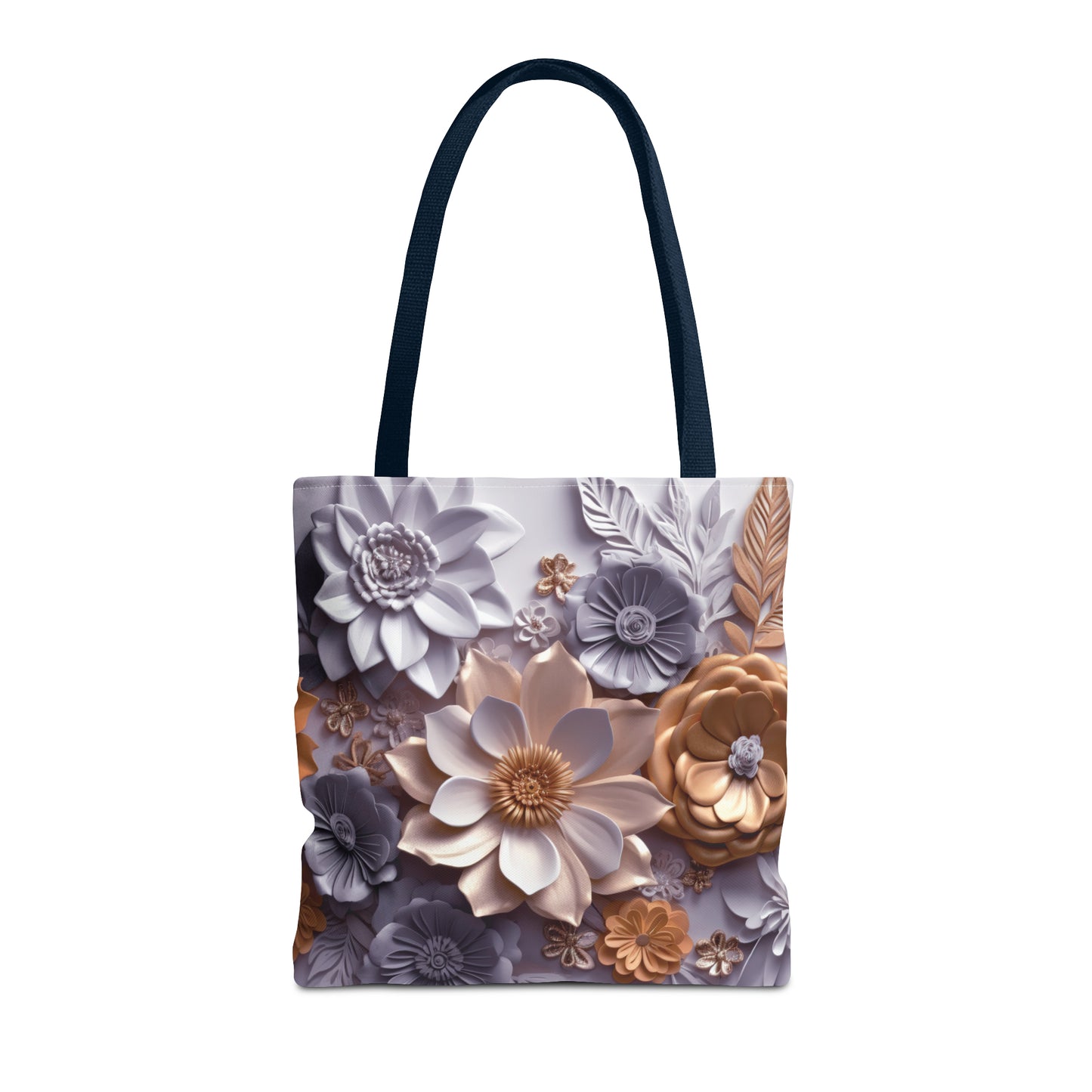 Bolsa de lona con estampados florales 