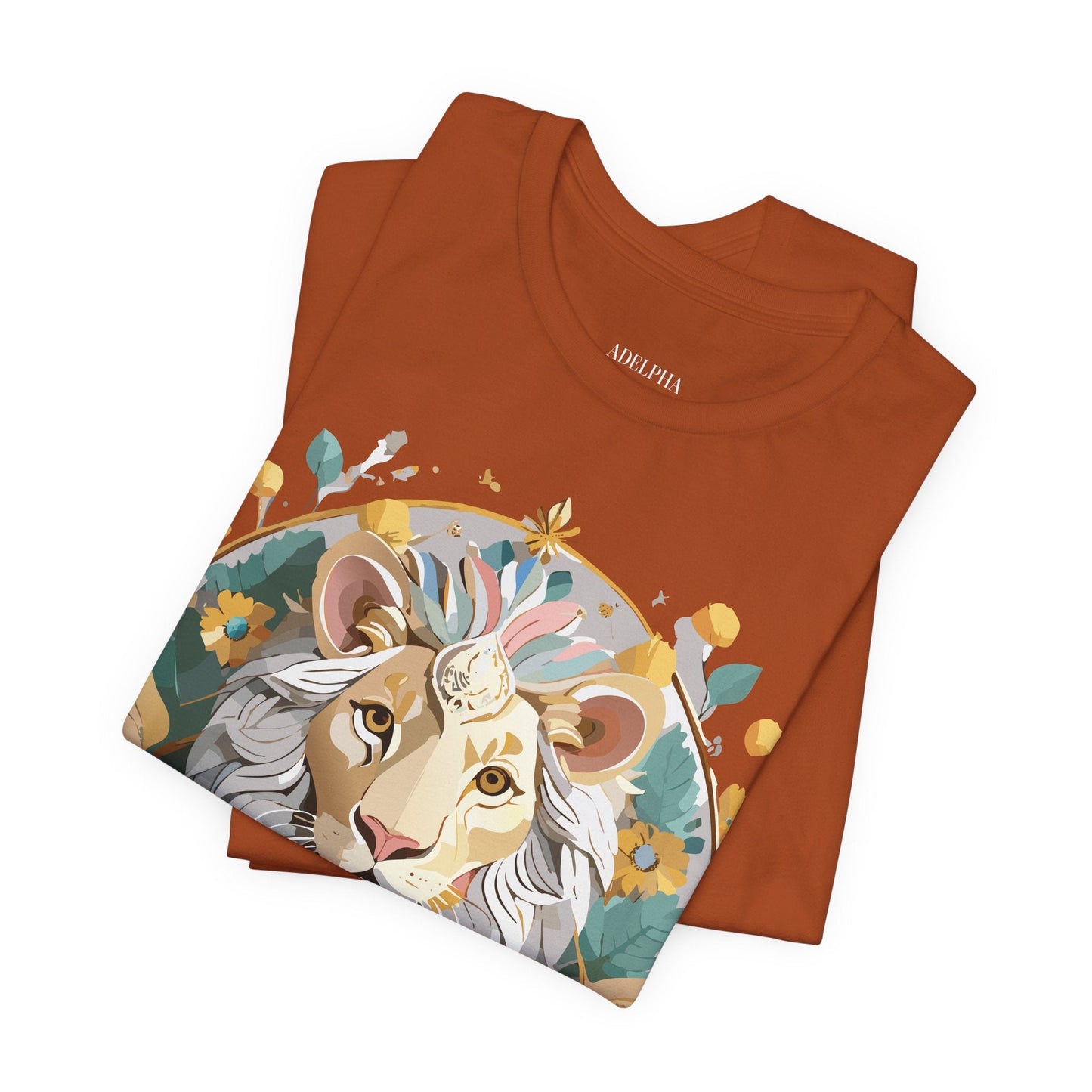 Medallion Graphic Unisex 100 Cotton Vintage Animal Medal Artwork Tee 58