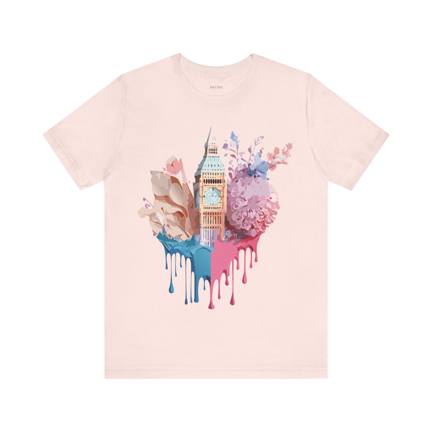 London Tourist Shirt Graphic Tee Unisex Jersey Short Sleeve Adelpha Vintage Inspired Artwork