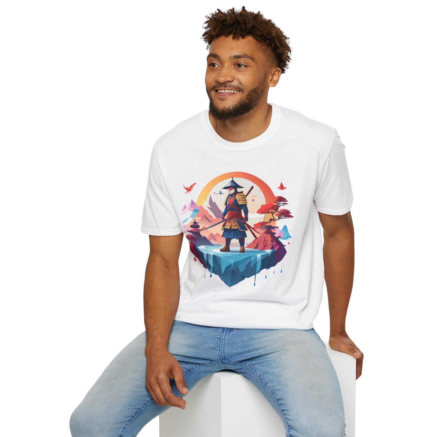 Samurai Shirt Unisex Softstyle Tee 100 Percent Ring Spun Cotton Short Sleeve T Shirt Comfort Fit
