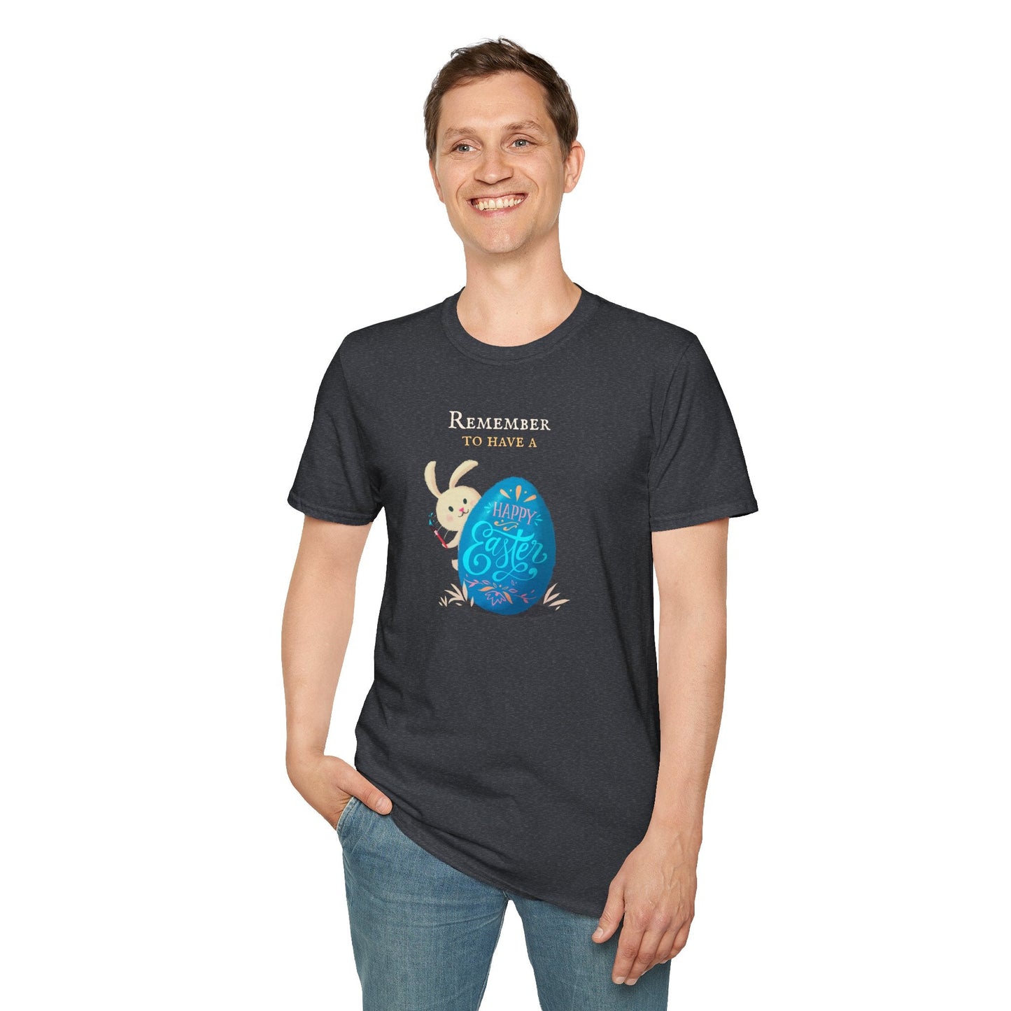 Easter Bunny Egg T Shirt Unisex Softstyle Tee With Easter Signature Prints And Design