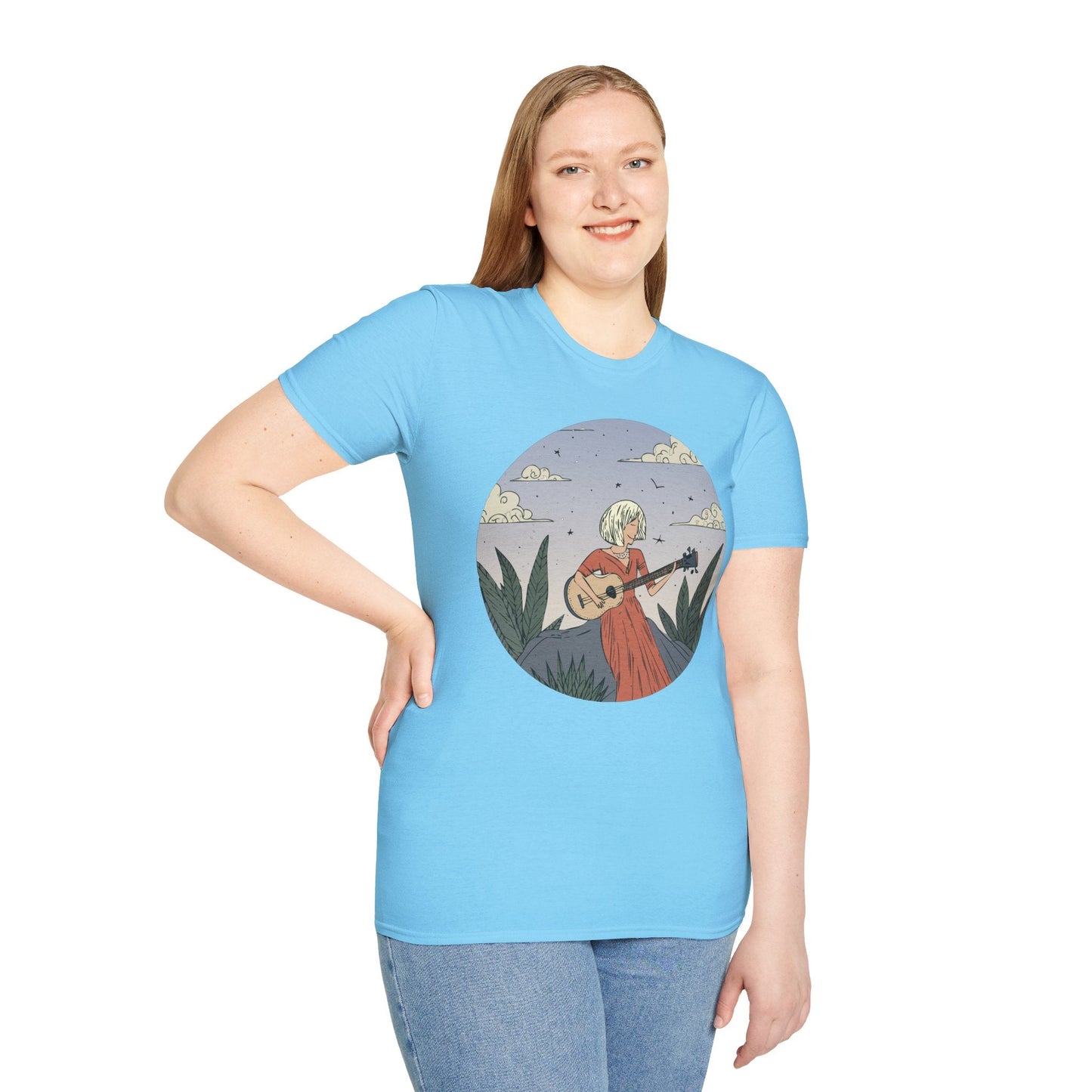 Womens Graphic T Shirts Art Design Tee Unisex Softstyle Gildan 64000 100 Percent Cotton