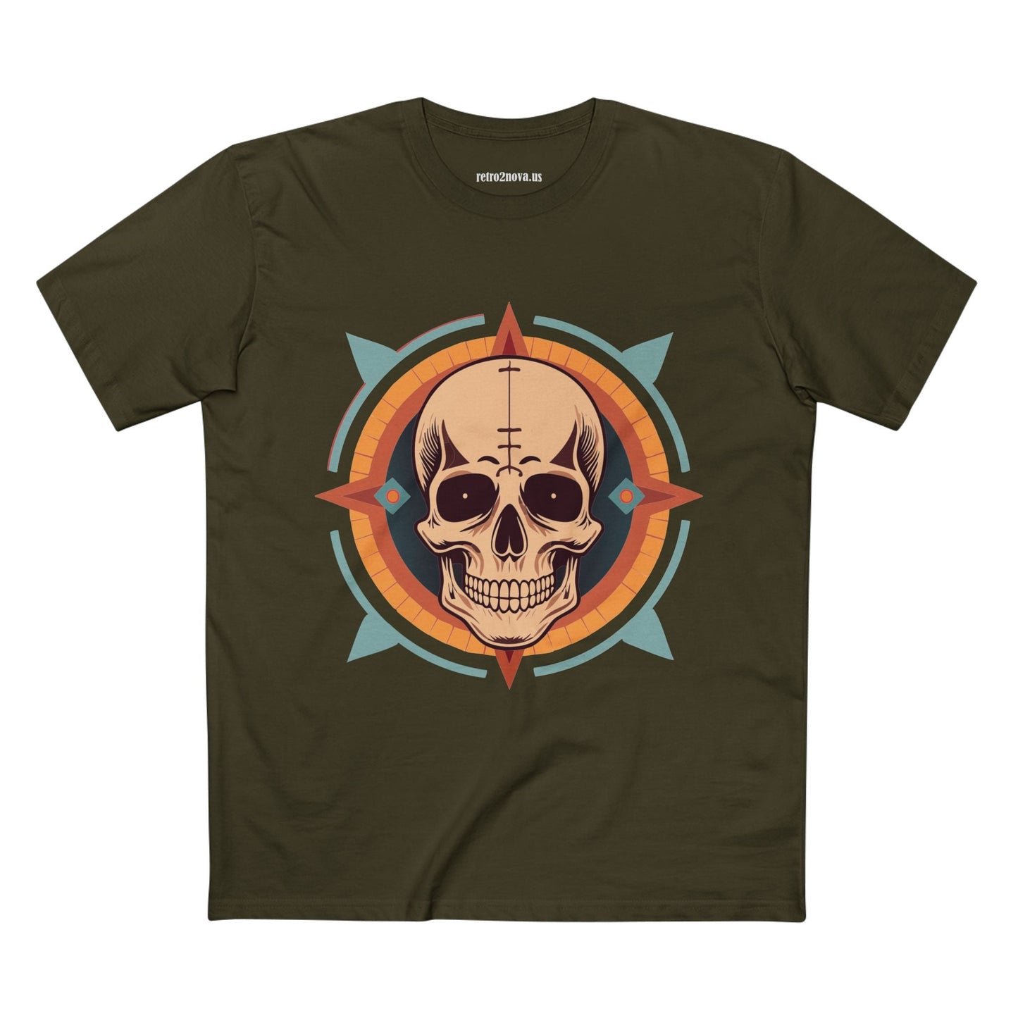 Skull Shirt Unisex Premium Cotton Tee With Original Art Design From Retro2Nova Collection