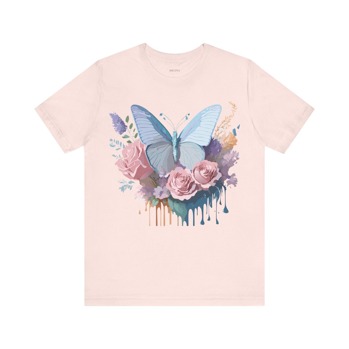 Butterfly Graphic Tee Unisex Jersey Shirt Adelpha Vintage Art Design