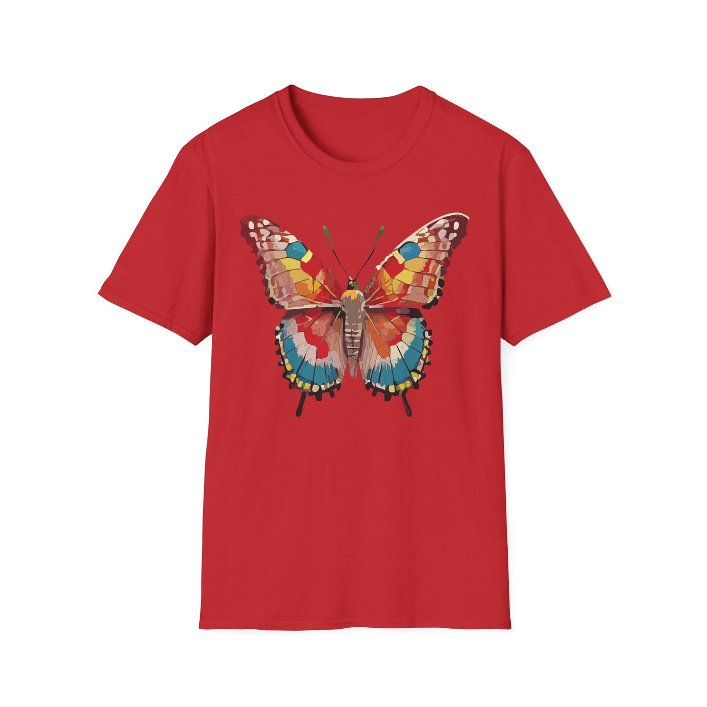 Butterfly Shirt Unisex Monarch Tee Softstyle 100 Percent Ring Spun Cotton Quality Gildan 64000