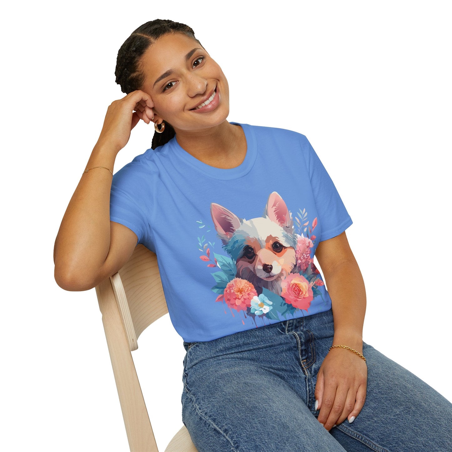 Dog Shirt Unisex Animal Print Tee With Cute Dog Designs And Comfort
