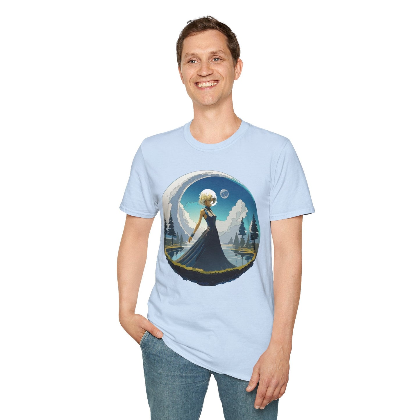 Womens Graphic T Shirt Art Design Tee Gildan Softstyle 64000 Unisex Short Sleeve