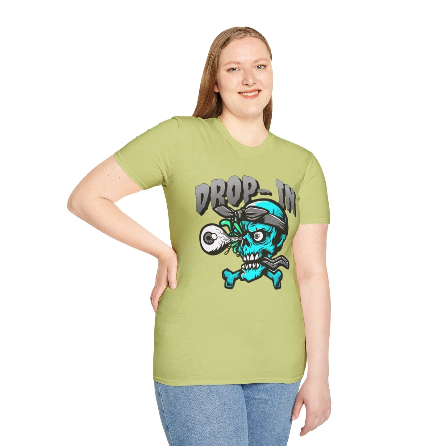 Unisex Skull T Shirt Skeleton Shirt With Skull Artwork Gildan Softstyle 64000 Cotton Tee