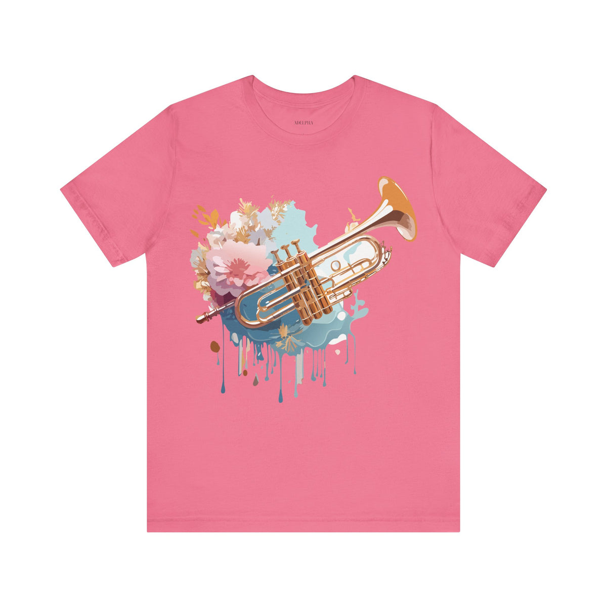 Music Graphic Unisex Cotton Bella+Canvas Tee with Art Design m161