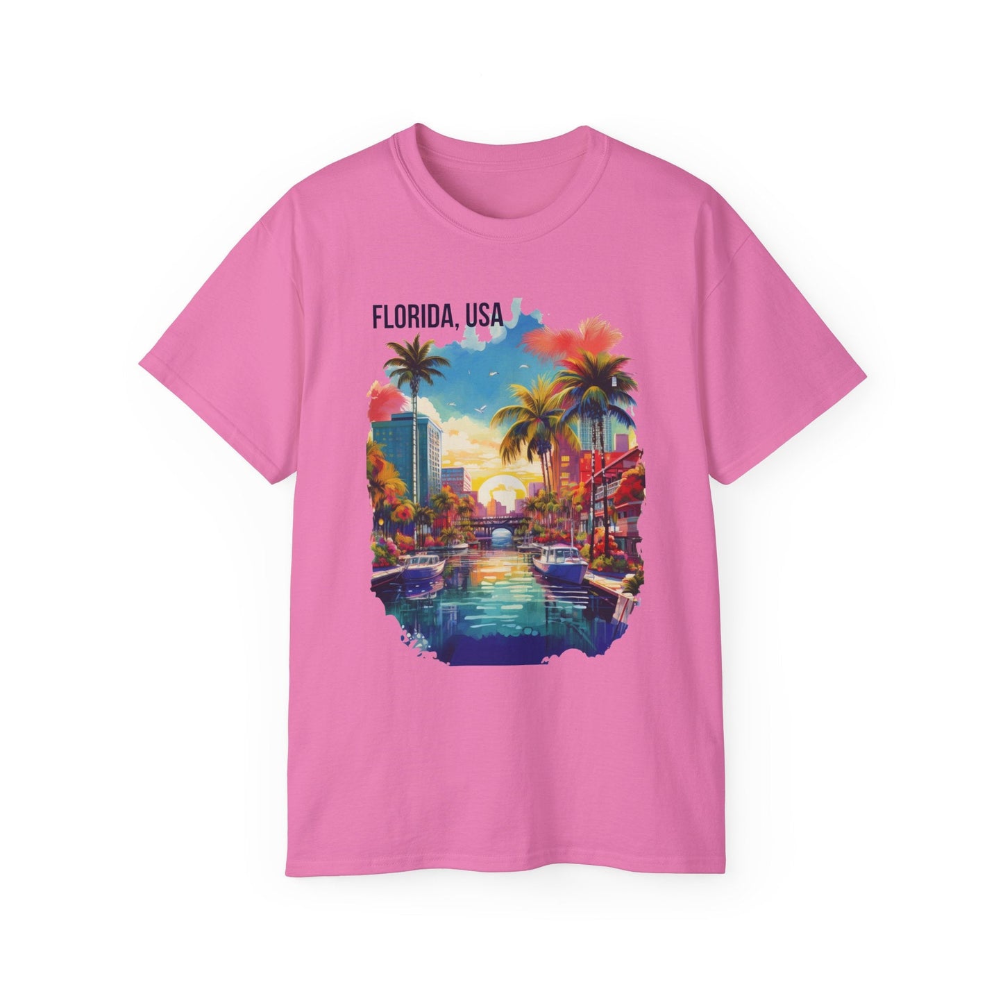 Florida Graphic Unisex Cotton T‑Shirt 1