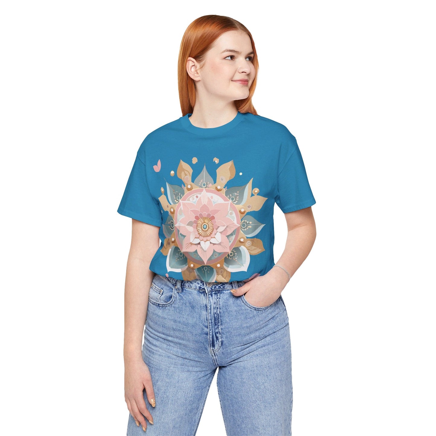 Adelpha Mandala Graphic Tee Unisex Vintage Inspired Art Design Shirt Premium Comfort