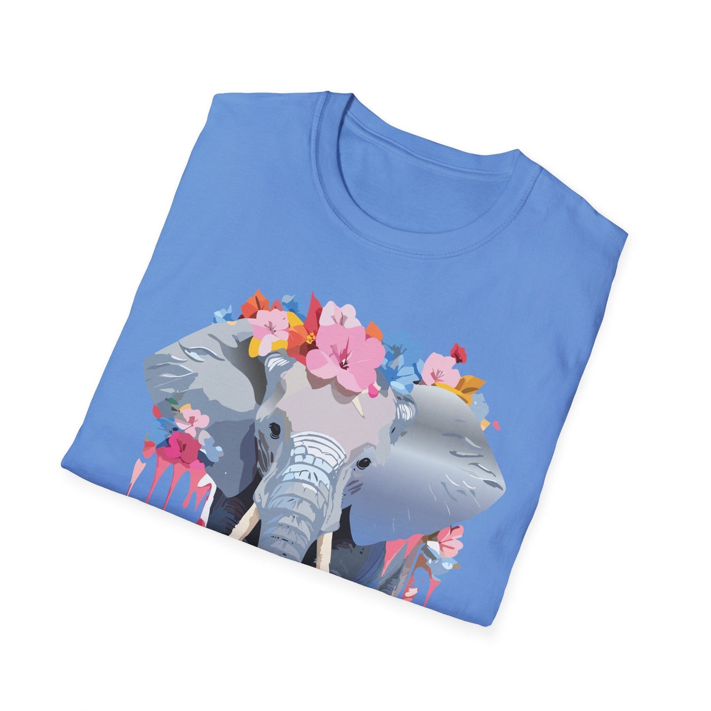 Elephant Graphic T Shirt Unisex Animals Tee Softstyle 64000 Gildan Comfort Breathable