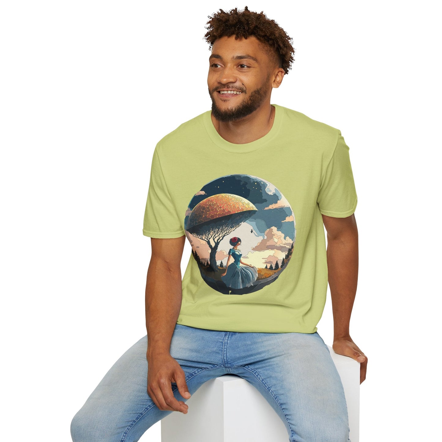 Womens Ladies Graphic T Shirts Art Design Shirt Gildan Softstyle 64000 Unisex Tee