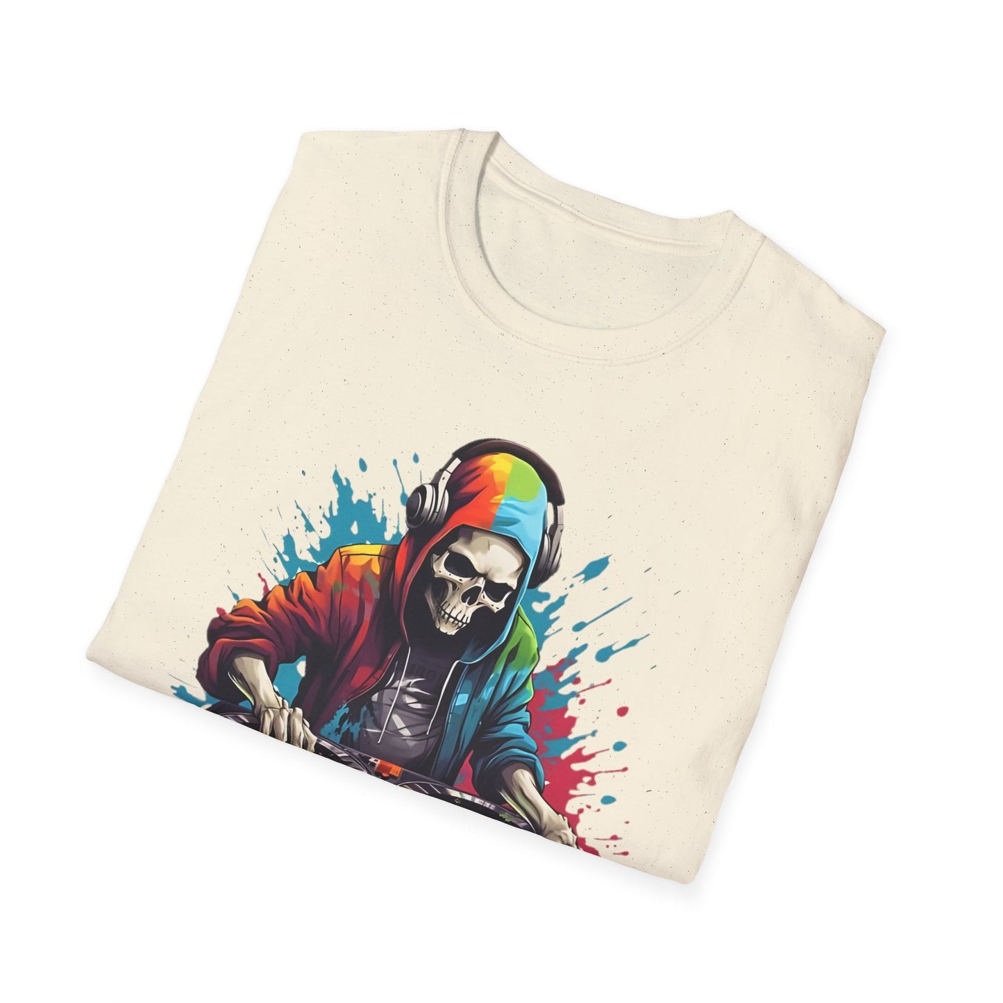 Skull Graphic Unisex Cotton T-shirt with Skeleton Artwork Design 8