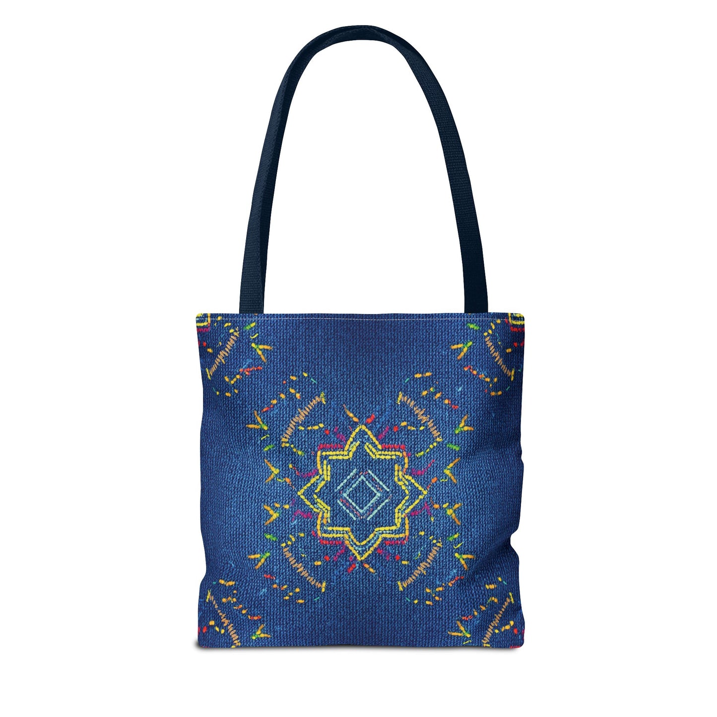 Diwali Graphic Denim Fabric Imitation Print Unisex Canvas Bag Poly Spun 3 Sizes Tote Bag 205-16