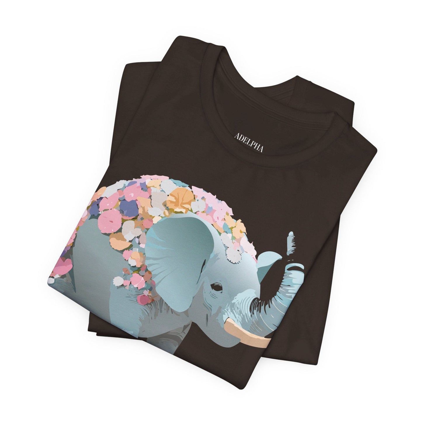 Elephant Graphic T Shirt Unisex Vintage Inspired Art Tee By Adelpha Short Sleeve