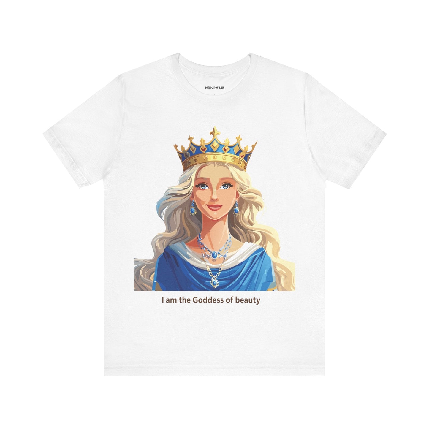 Goddess Graphic Tee Unisex Short Sleeve Original Art by Retro2Nova Premium Cotton