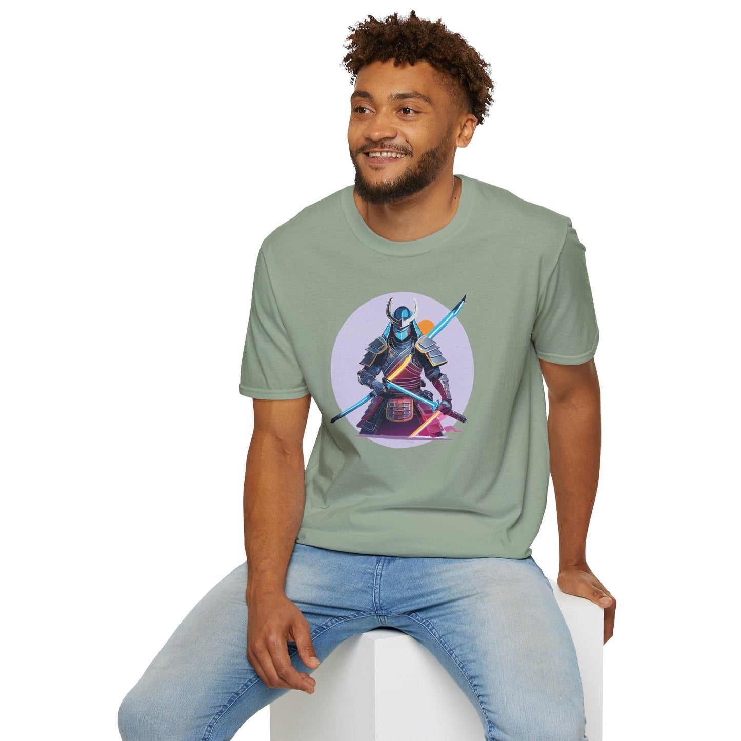 Samurai Shirt Unisex Gildan Softstyle Tee 100 Percent Cotton Lightweight Comfort