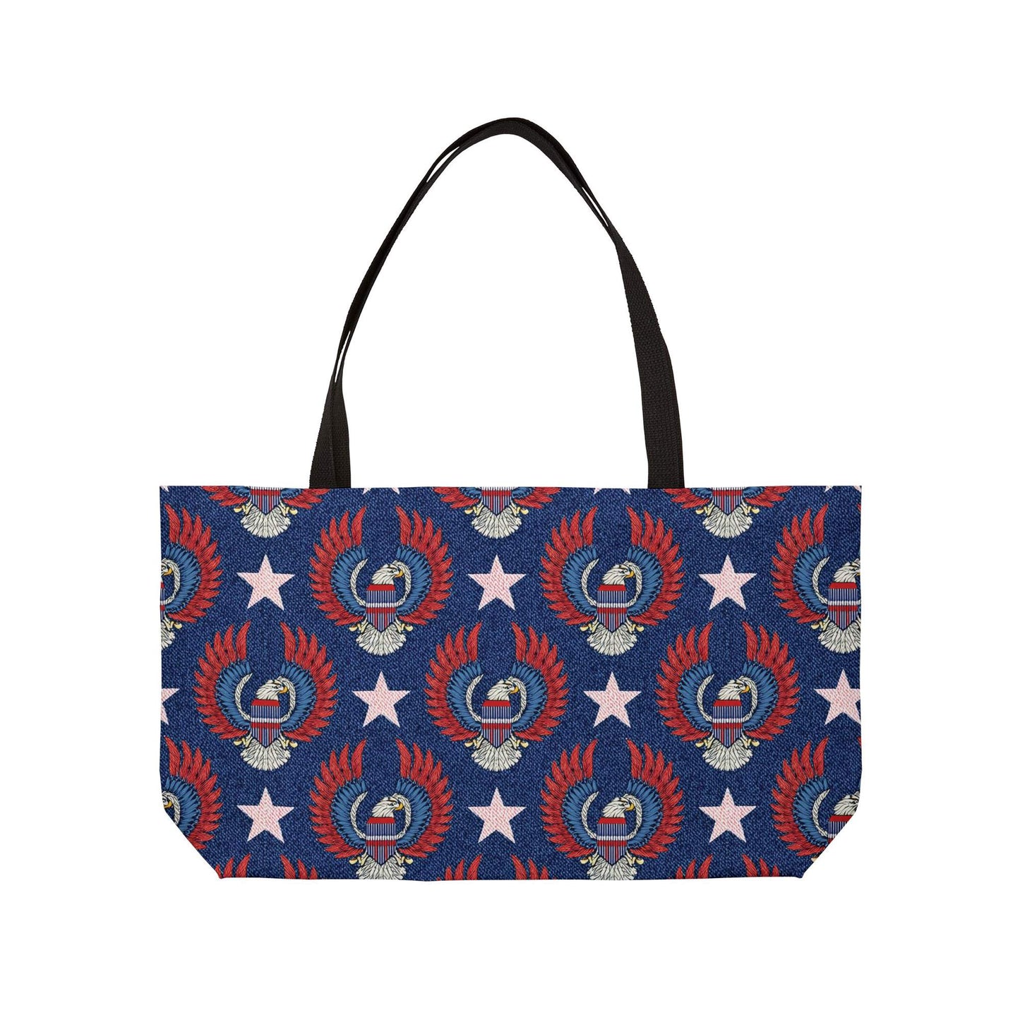 US Eagle Denim Color Imitation Print Unisex  Yoga Bag   Spun Poly 24x13 Canvas Bag 57