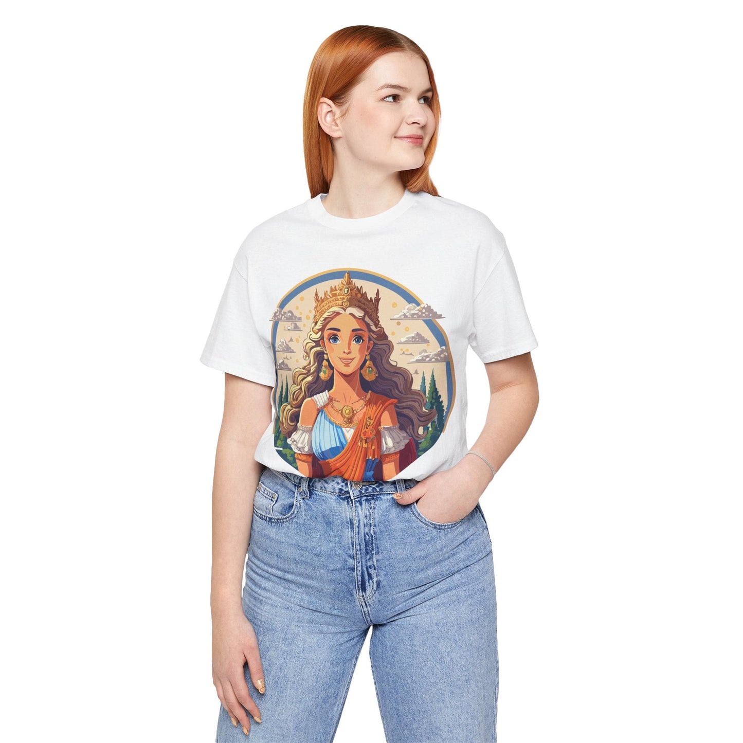 Goddess Shirt Graphic Cotton T Shirt Unisex Short Sleeve Original Art By Retro2Nova