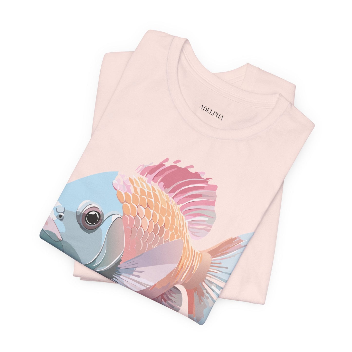 Fish Graphic Unisex 100 Cotton Vintage Artwork Tee 1