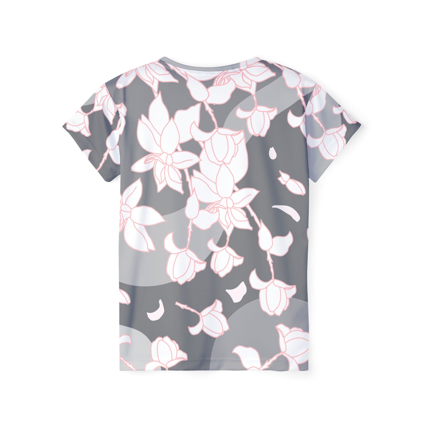 Camiseta de poliéster con estampados florales