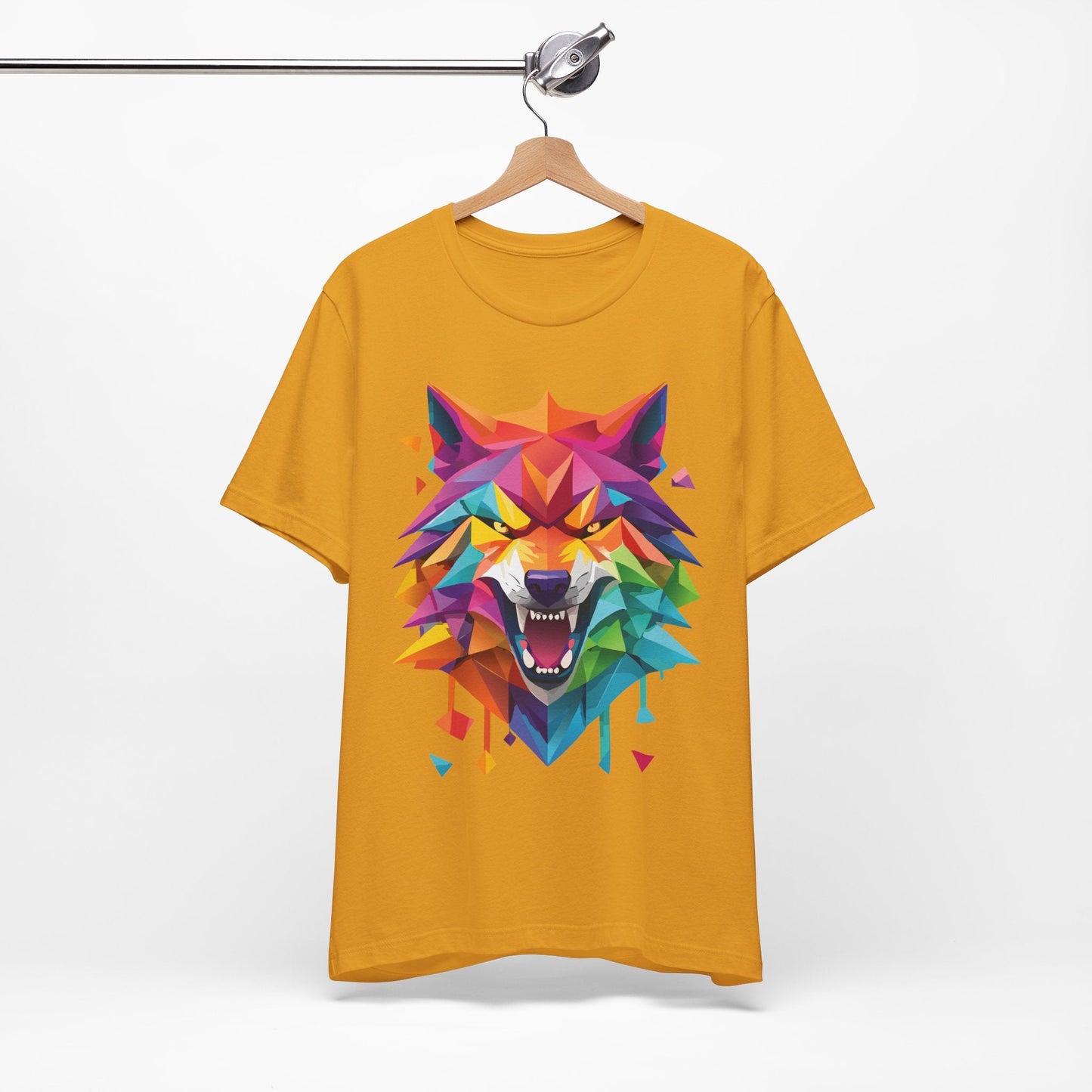 Unisex Animal Shirt With Art Design And Wild Animals Print Tee Short Sleeve Premium