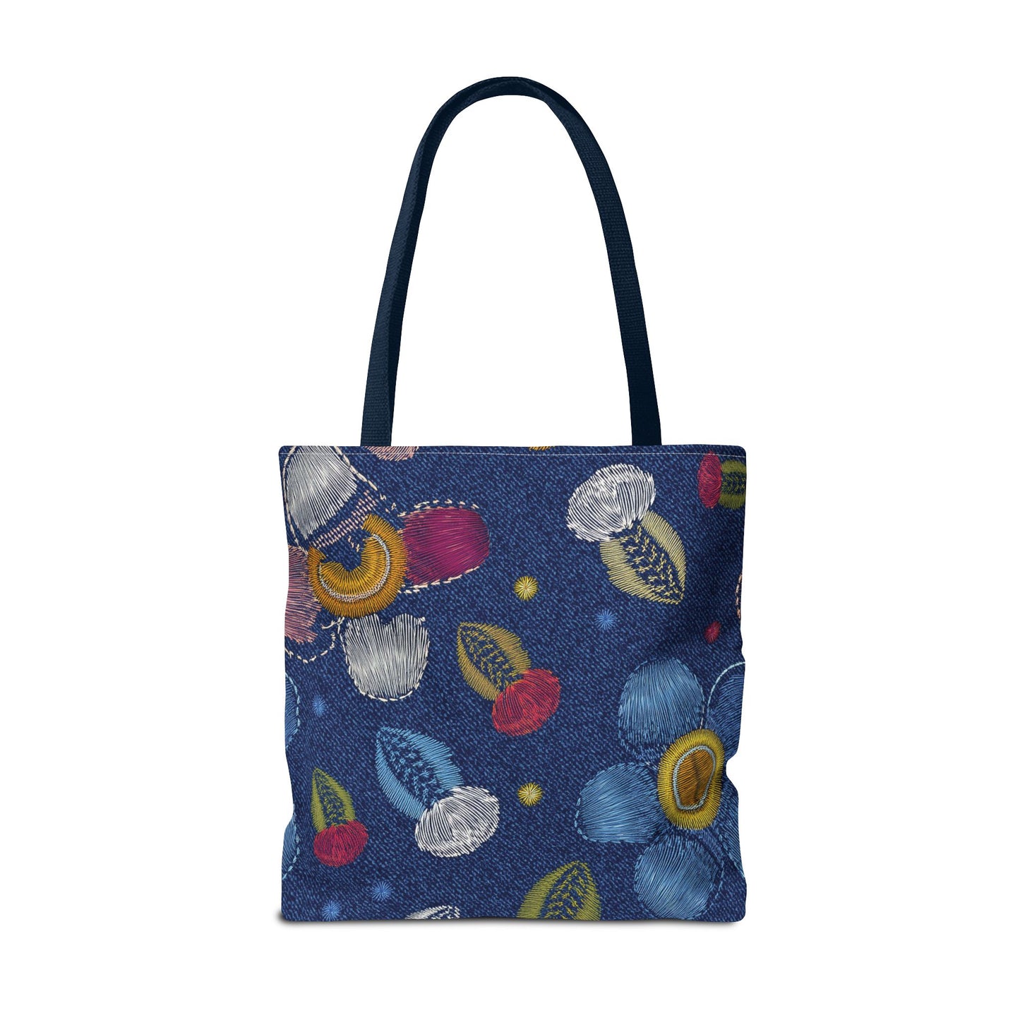 Denim Fabric Imitation Print Unisex Canvas Bag Poly Spun 3 Sizes Tote Bag 159
