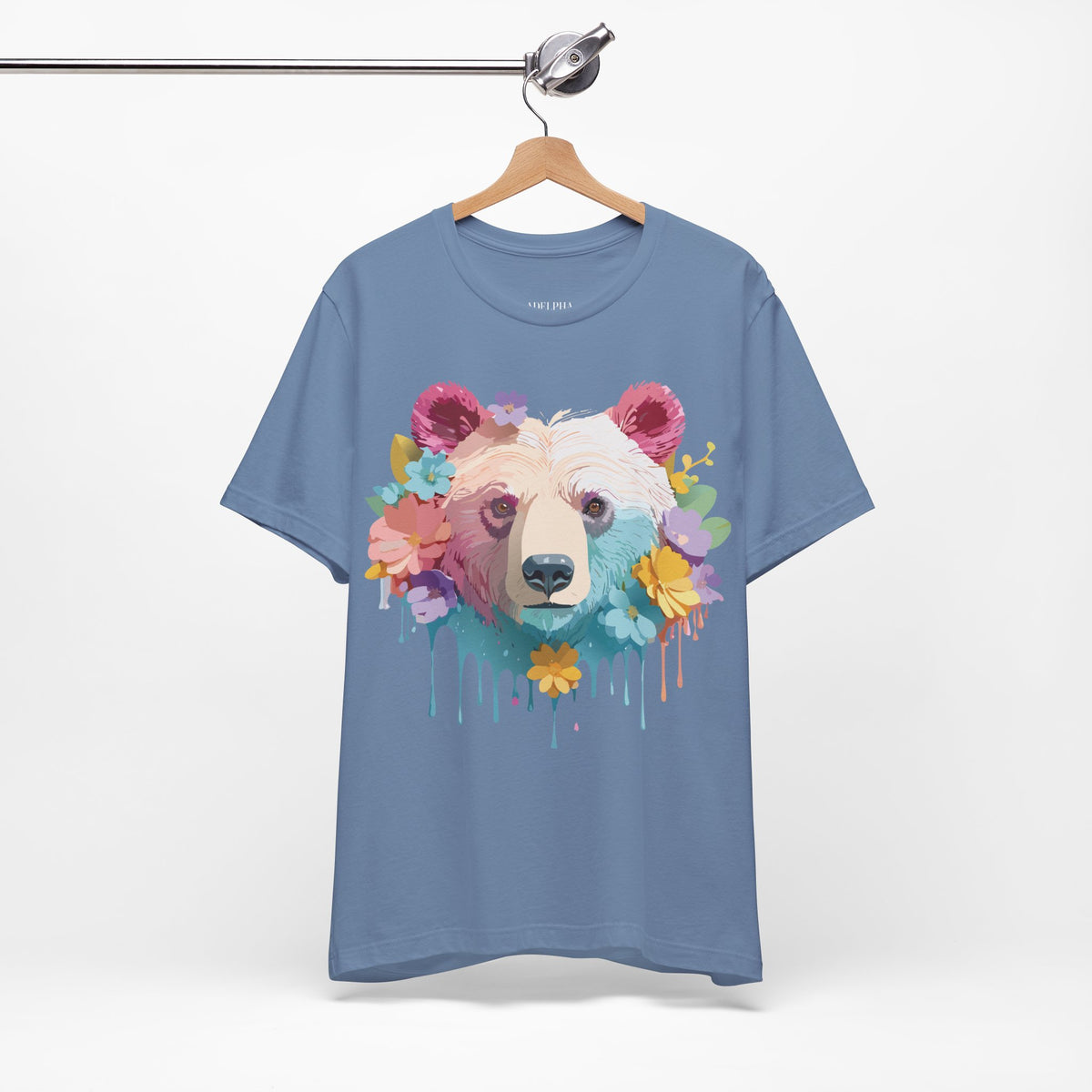 Bear Graphic Design Tee Bella+Canvas Unisex 100 Cotton Tee Shirt a116