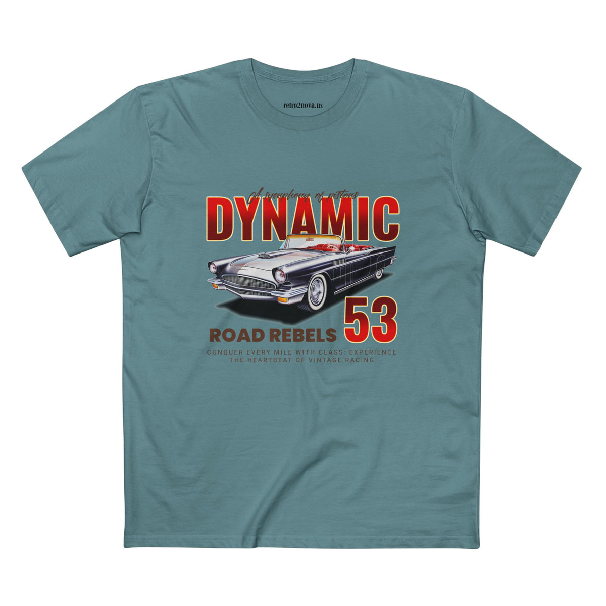 Retro Car Vintage Graphic Tee Staple Unisex 100 Cotton Tee Shirt - RC-15