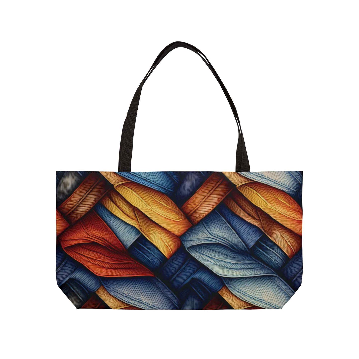 Denim Color Imitation Print Unisex  Weekender Bag  Spun Polyester 24x13 Canvas Bag 9