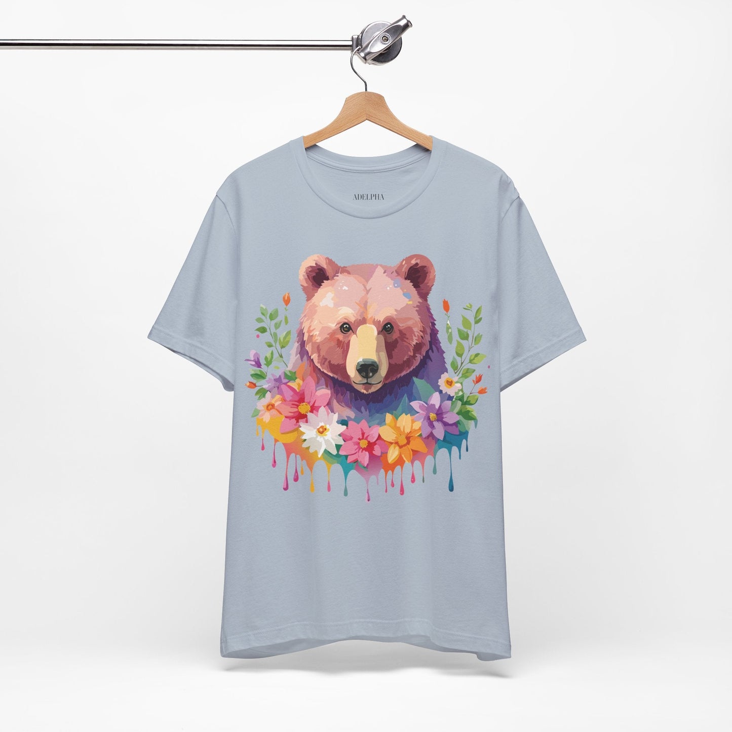 Bear Graphic T Shirt By Adelpha Unisex Short Sleeve Art Design Tee