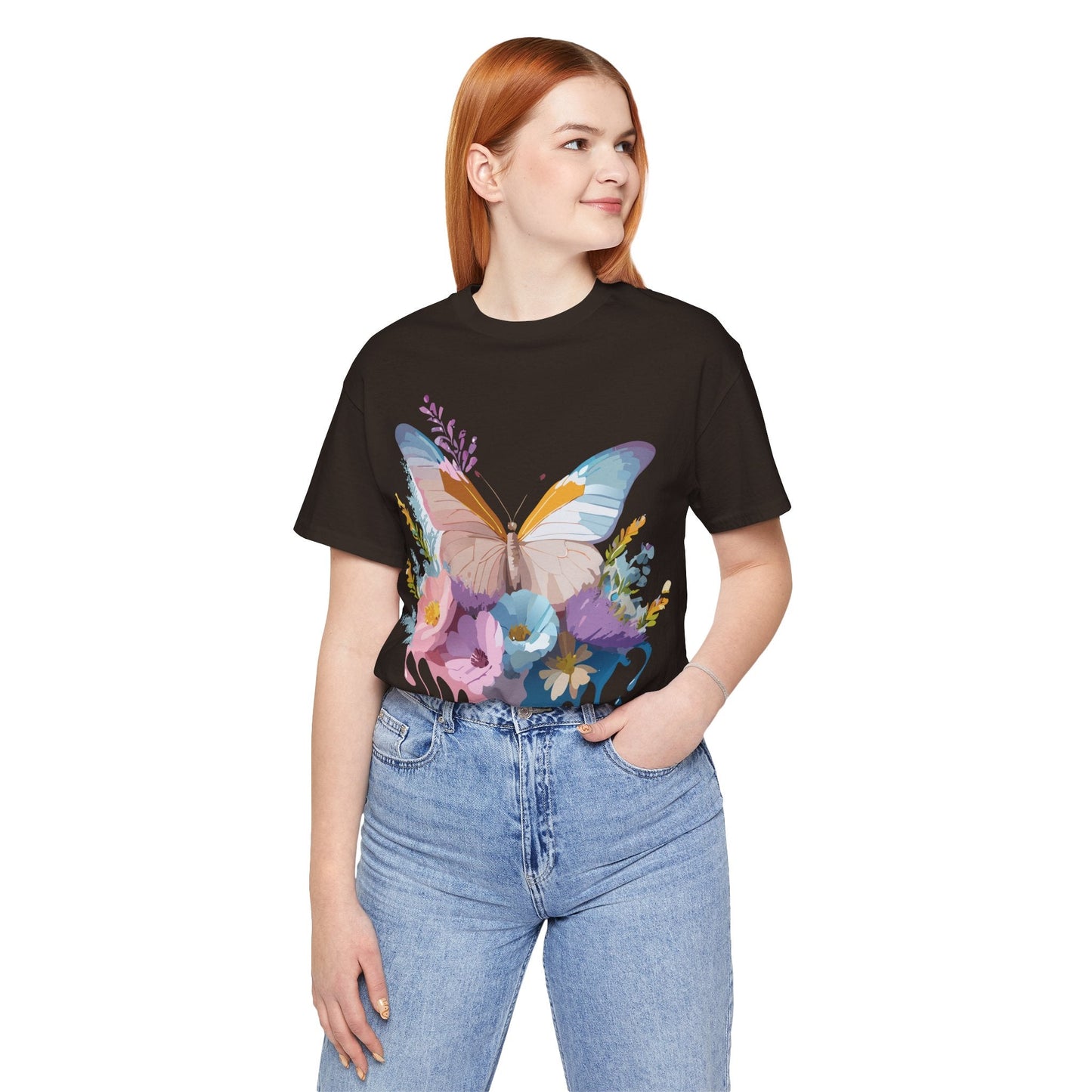 Butterfly Graphic T Shirt Unisex Adelpha Vintage Art Design Tee