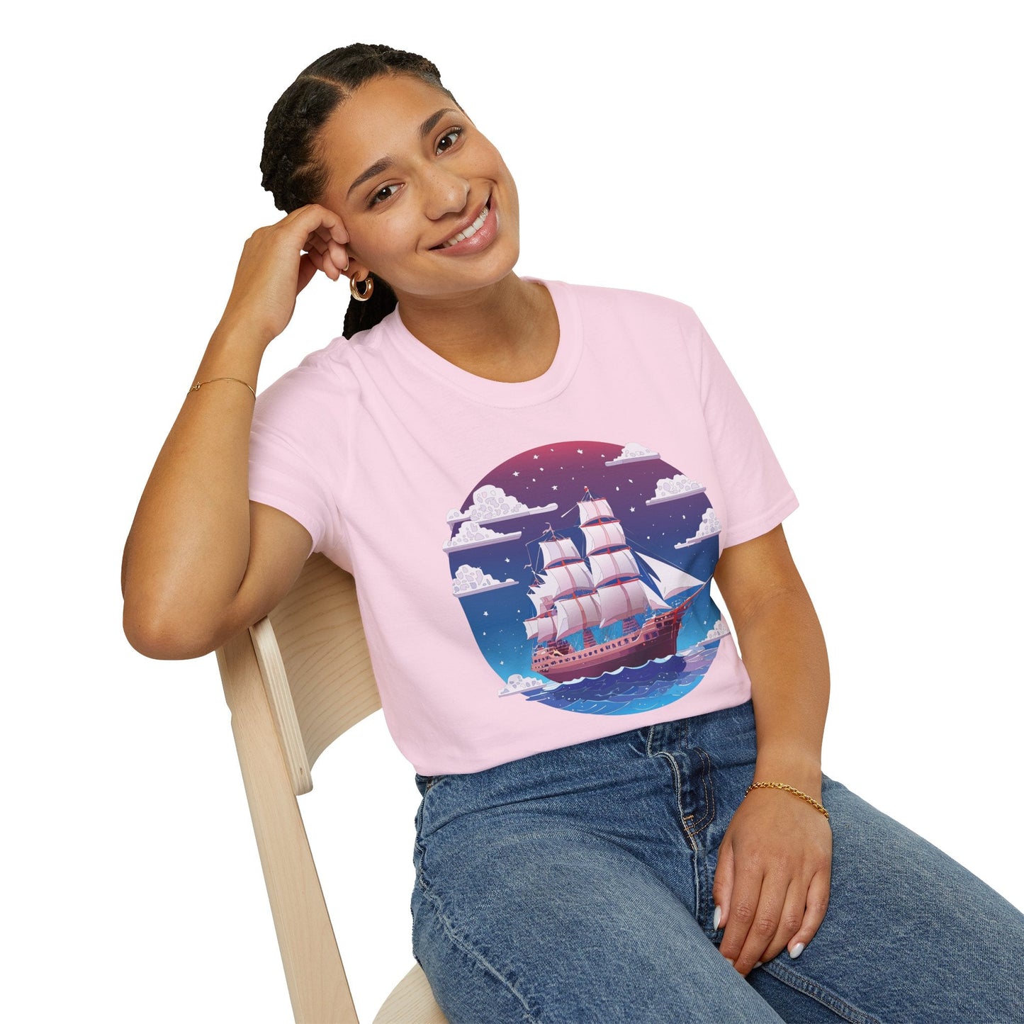 Ship T Shirt Frigate T Shirt Vessel Tee Shirt Unisex Softstyle 100 Percent Ring Spun Cotton