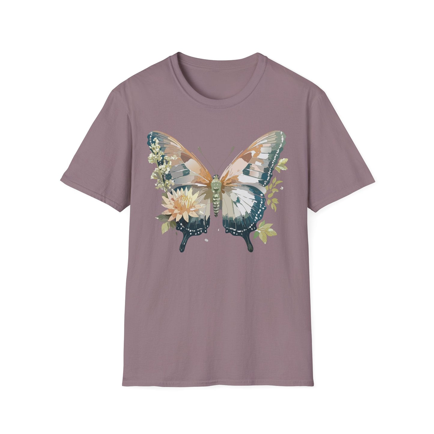 Unisex Butterfly Shirt Monarch Butterfly Tee Softstyle Gildan 64000 100 Cotton Breathable