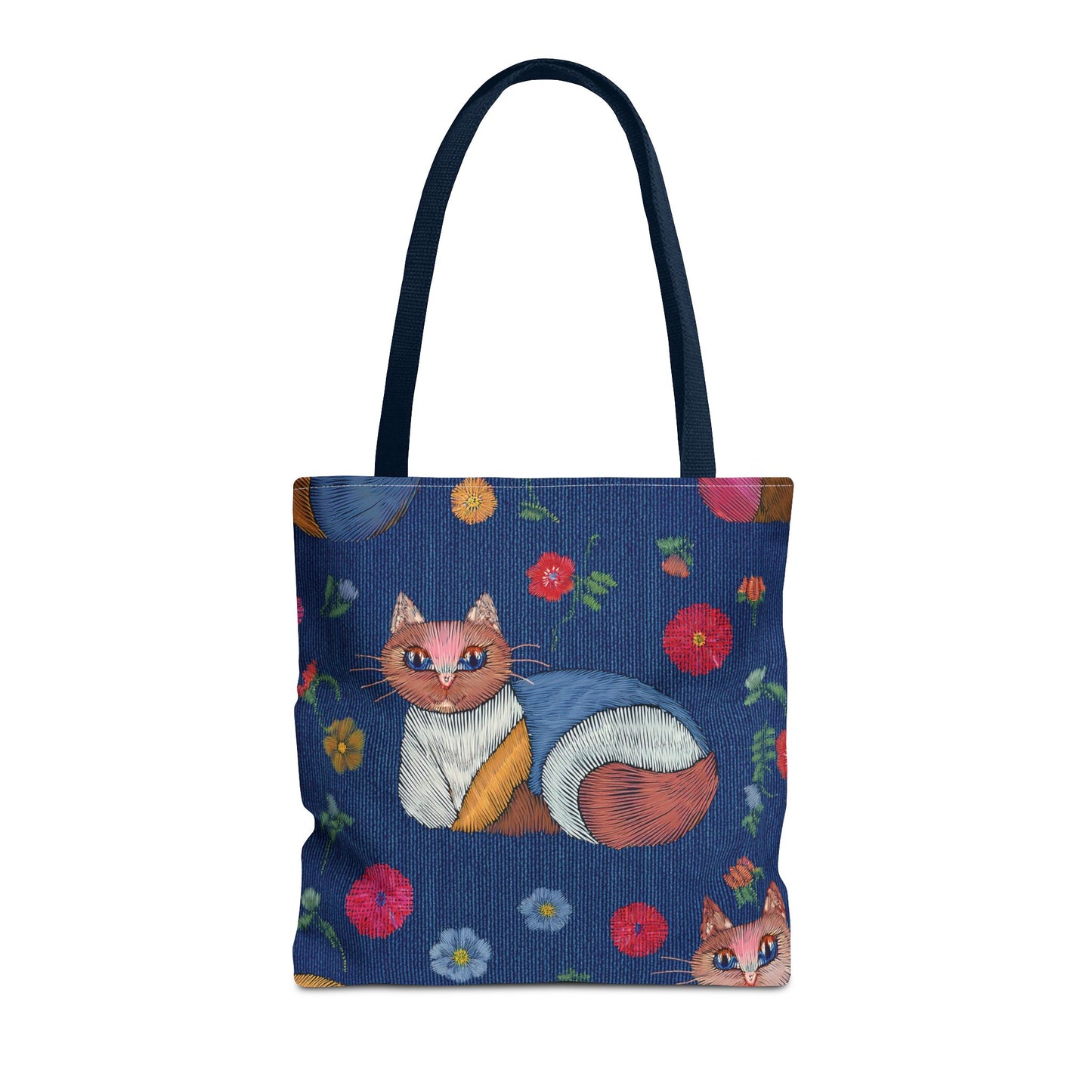 Denim Fabric Imitation Print Unisex Canvas Bag Poly Spun 3 Sizes Tote Bag 190-9