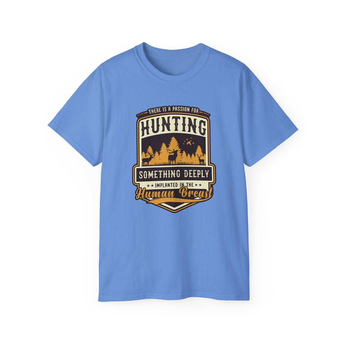 Hunting Badge Graphic Tee | Forest Trees Camper Outdoors