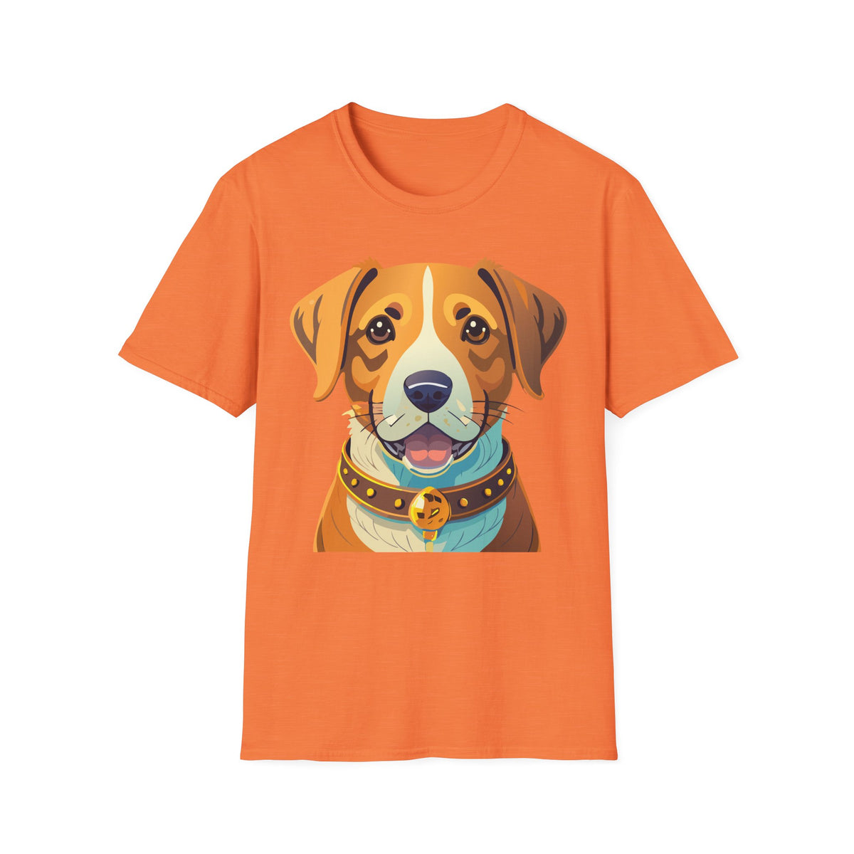 Happy Brown Dog Face T-Shirt | Cute Pet Portrait Tee