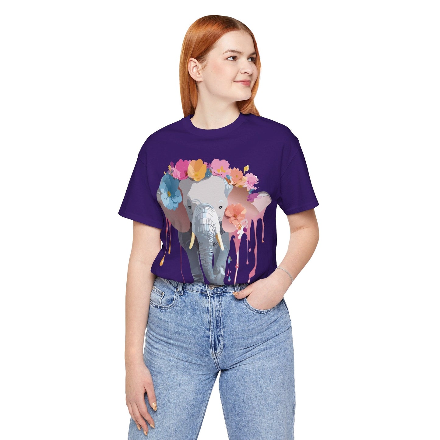 Vintage Inspired Adelpha Elephant Graphic T Shirt Unisex Short Sleeve Premium Artwork