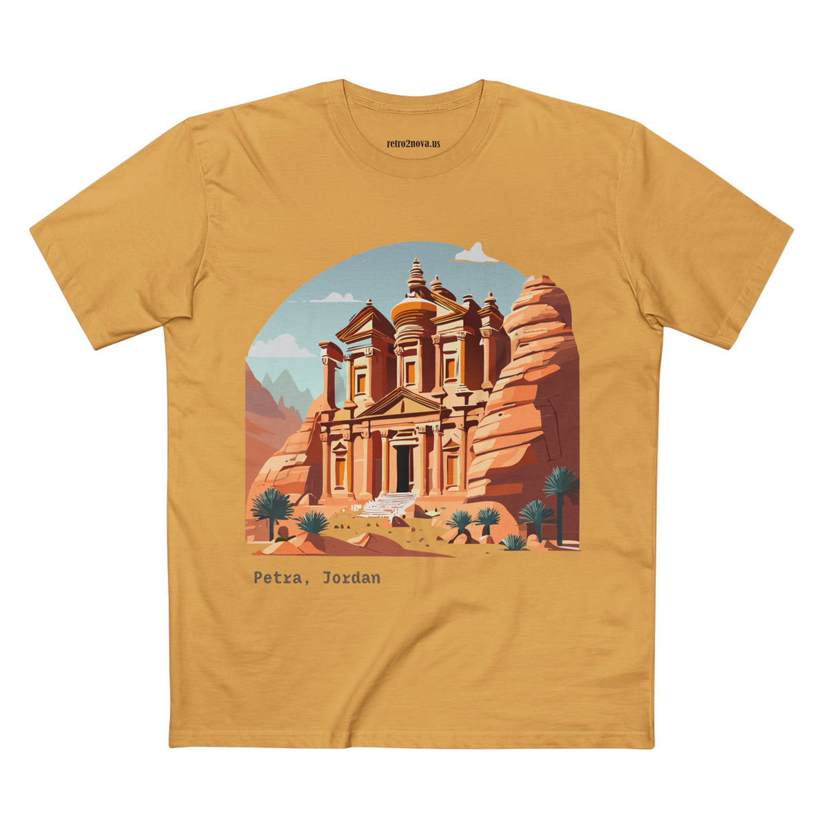 Petra Jordan Illustration Tee | Petra travel shirt, ancient rock city design