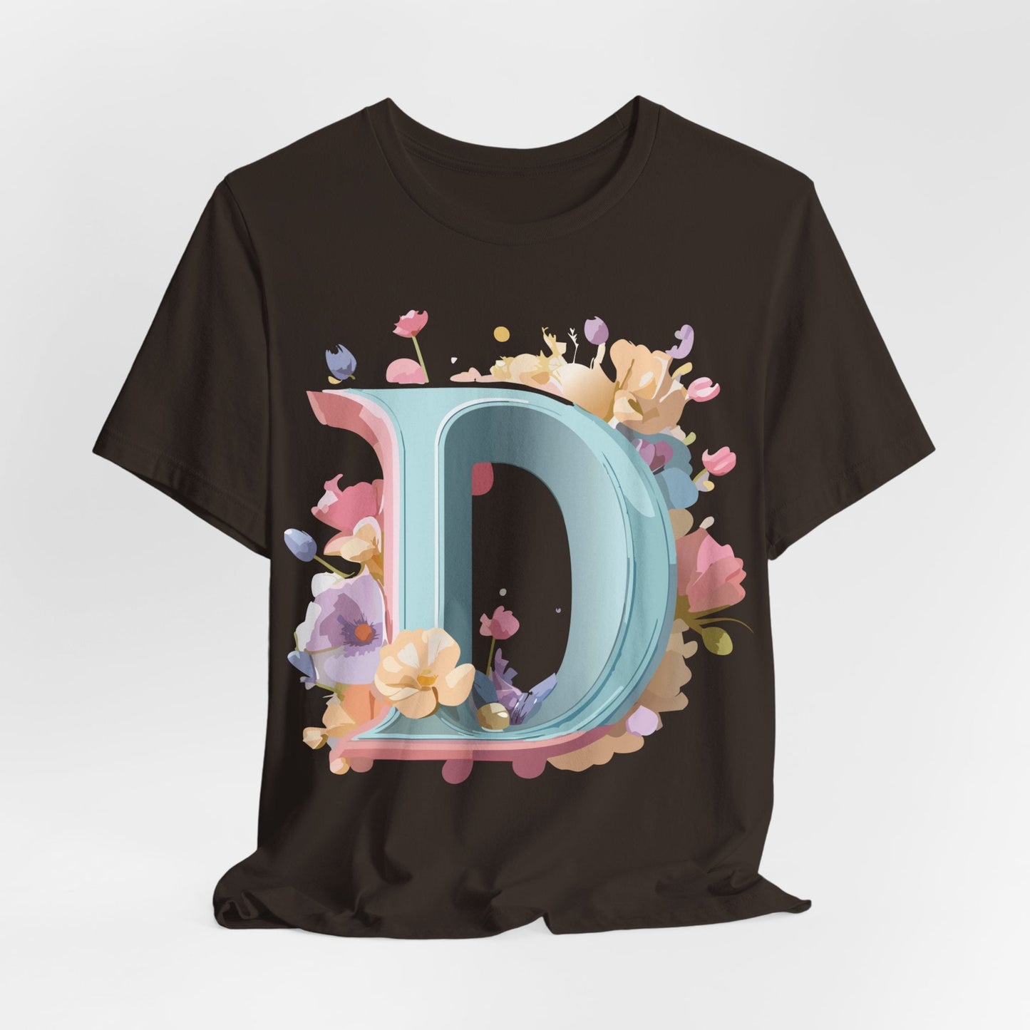 Letter D Graphic Tee Unisex Jersey Short Sleeve By Adelpha Vintage Inspired Artwork
