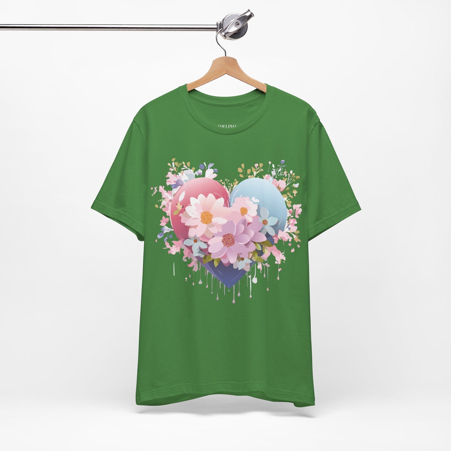 Valentine Graphic Tee Unisex Short Sleeve Vintage Inspired Artwork From Adelpha Premium Design