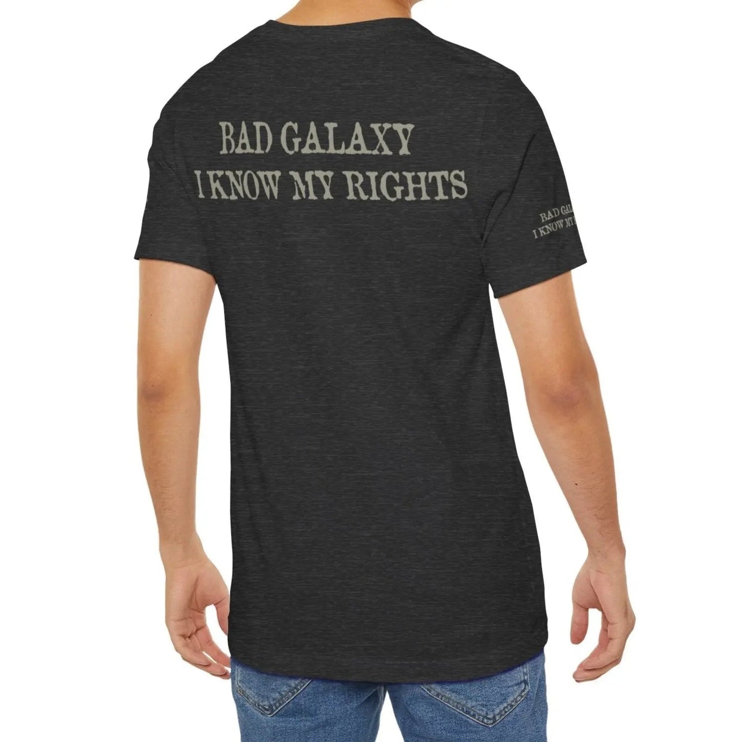 Bad Galaxy Skull T Shirt Made In USA 100 Percent Cotton Eco Friendly Inks Durable Stitching